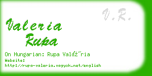 valeria rupa business card